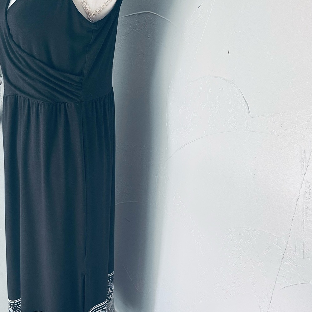 J. Jill Black Midi Sundress with V-Neck - Picture 6 of 8
